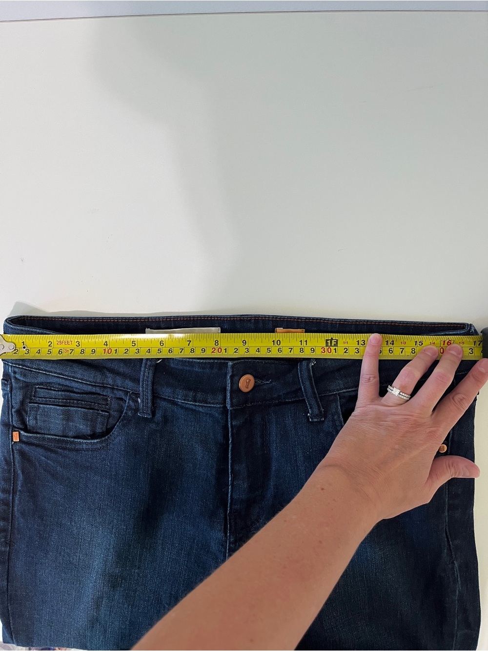Pilcro and the Letterpress No 30 Cropped Pattern Hem Jeans - Picture 8 of 10